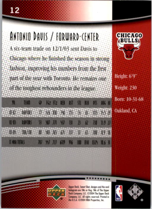 2004/2005 Sweet Shot (Upper Deck) Basketball - Picture 217 of 239