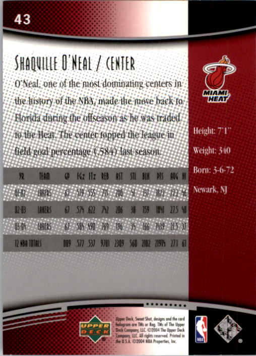 2004/2005 Sweet Shot (Upper Deck) Basketball - Picture 157 of 239