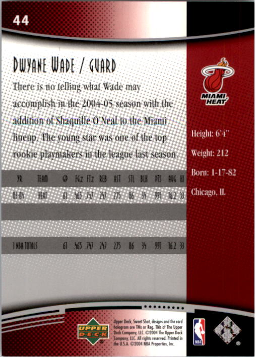 2004/2005 Sweet Shot (Upper Deck) Basketball - Picture 155 of 239