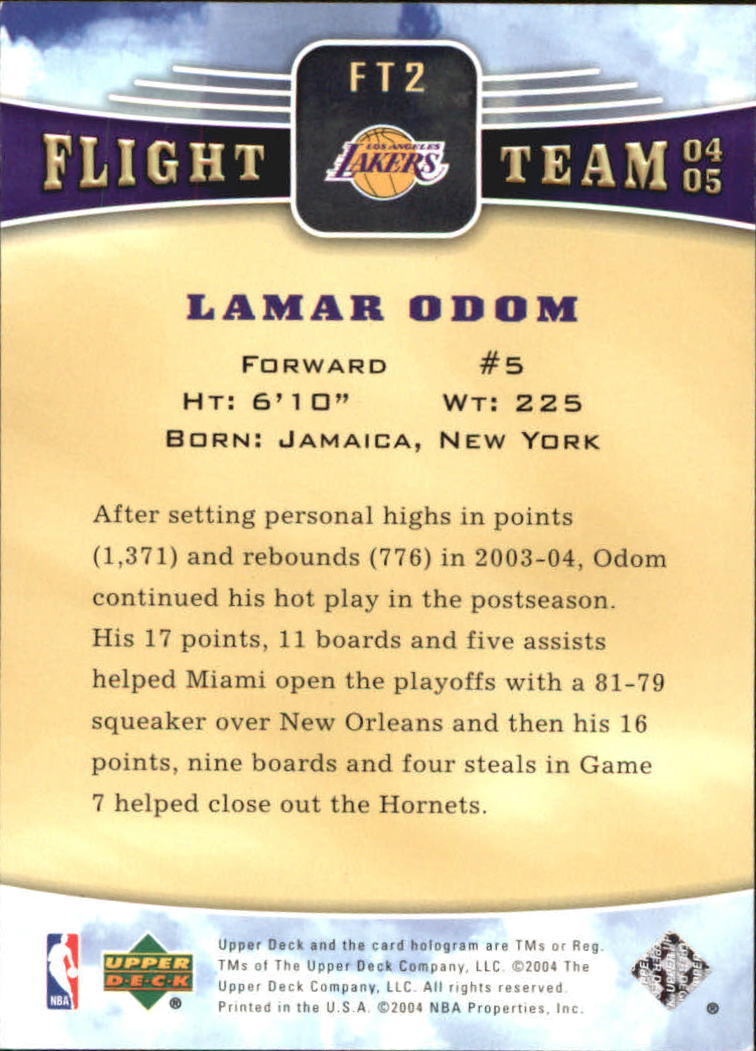 2004/2005 Upper Deck Basketball Part 2 Insert and Parallel Cards - Picture 9 of 95