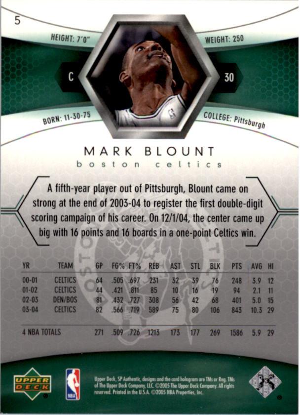 2004/2005 SP Authentic (Upper Deck) Basketball - Picture 252 of 260