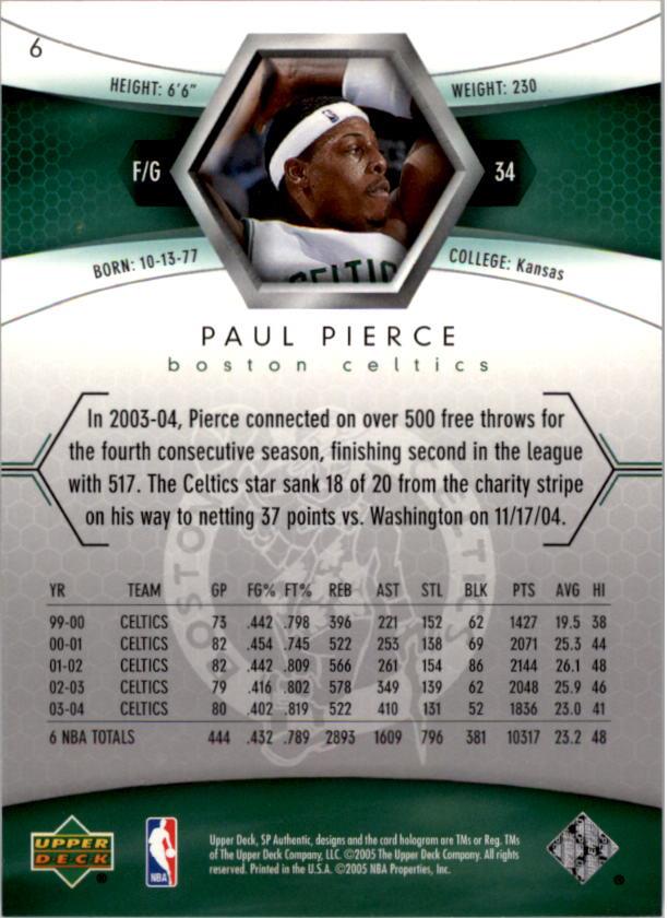 2004/2005 SP Authentic (Upper Deck) Basketball - Picture 250 of 260
