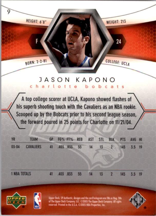 2004/2005 SP Authentic (Upper Deck) Basketball - Picture 244 of 260