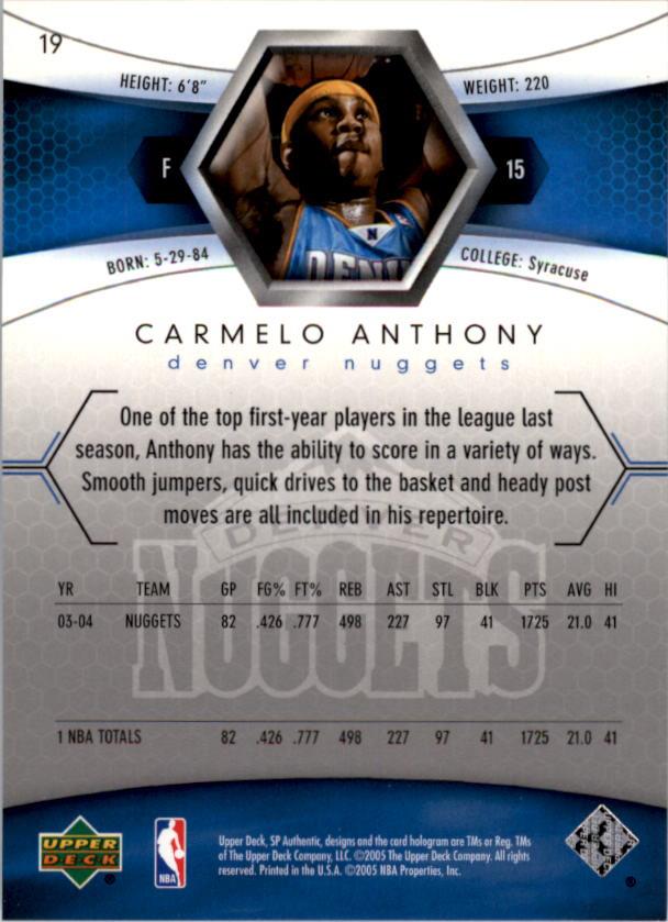 2004/2005 SP Authentic (Upper Deck) Basketball - Picture 224 of 260