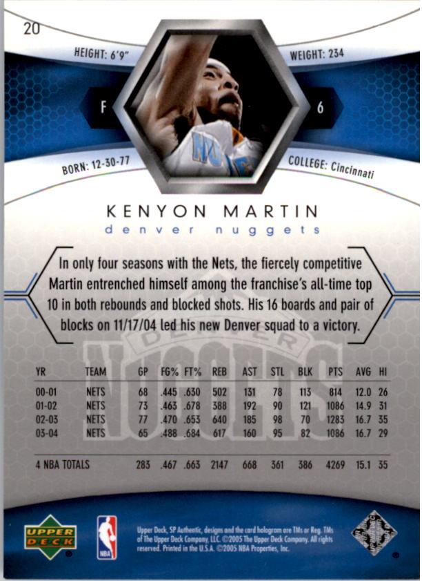 2004/2005 SP Authentic (Upper Deck) Basketball - Picture 222 of 260