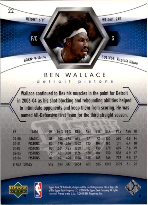 2004/2005 SP Authentic (Upper Deck) Basketball - Picture 218 of 260
