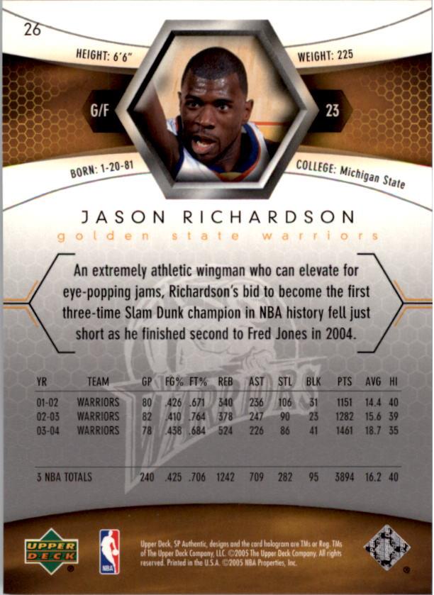 2004/2005 SP Authentic (Upper Deck) Basketball - Picture 210 of 260