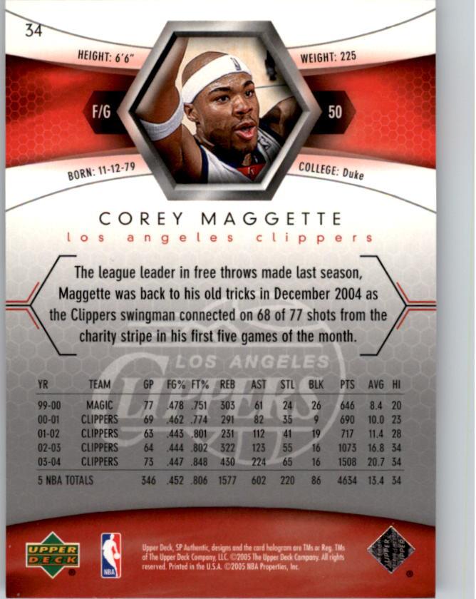 2004/2005 SP Authentic (Upper Deck) Basketball - Picture 194 of 260