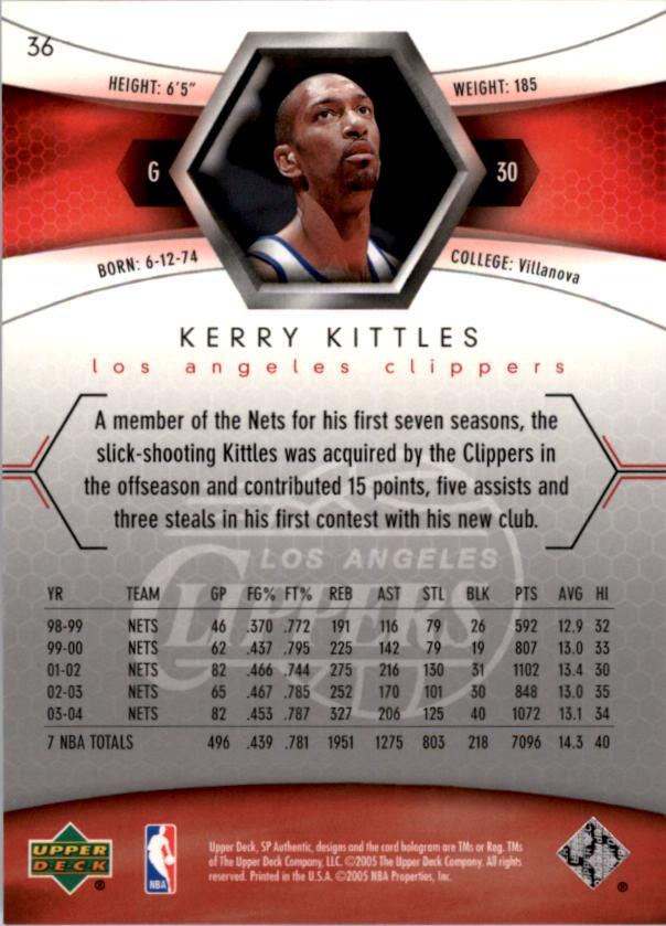 2004/2005 SP Authentic (Upper Deck) Basketball - Picture 190 of 260