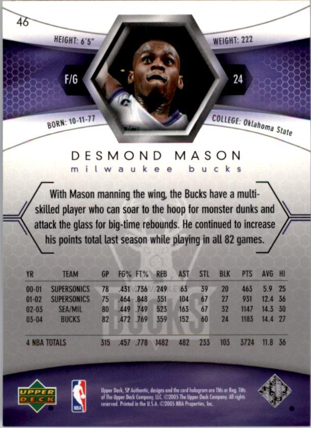 2004/2005 SP Authentic (Upper Deck) Basketball - Picture 170 of 260