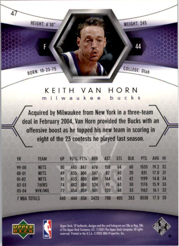 2004/2005 SP Authentic (Upper Deck) Basketball - Picture 168 of 260