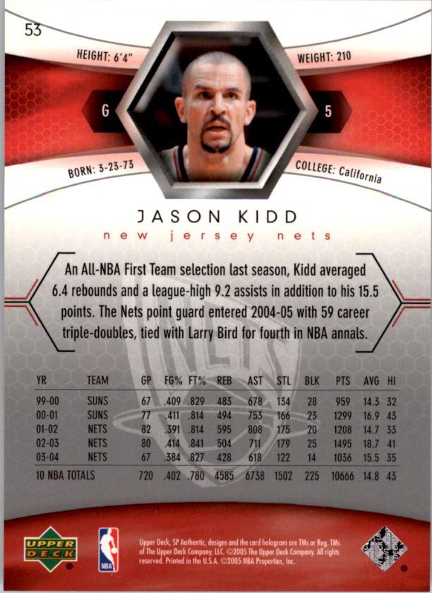 2004/2005 SP Authentic (Upper Deck) Basketball - Picture 156 of 260