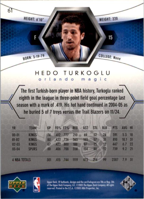 2004/2005 SP Authentic (Upper Deck) Basketball - Picture 140 of 260