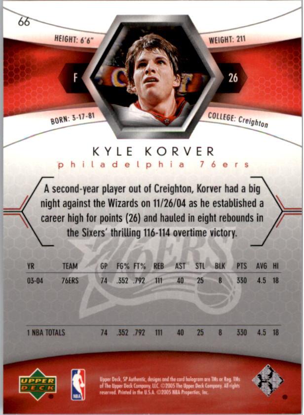 2004/2005 SP Authentic (Upper Deck) Basketball - Picture 130 of 260