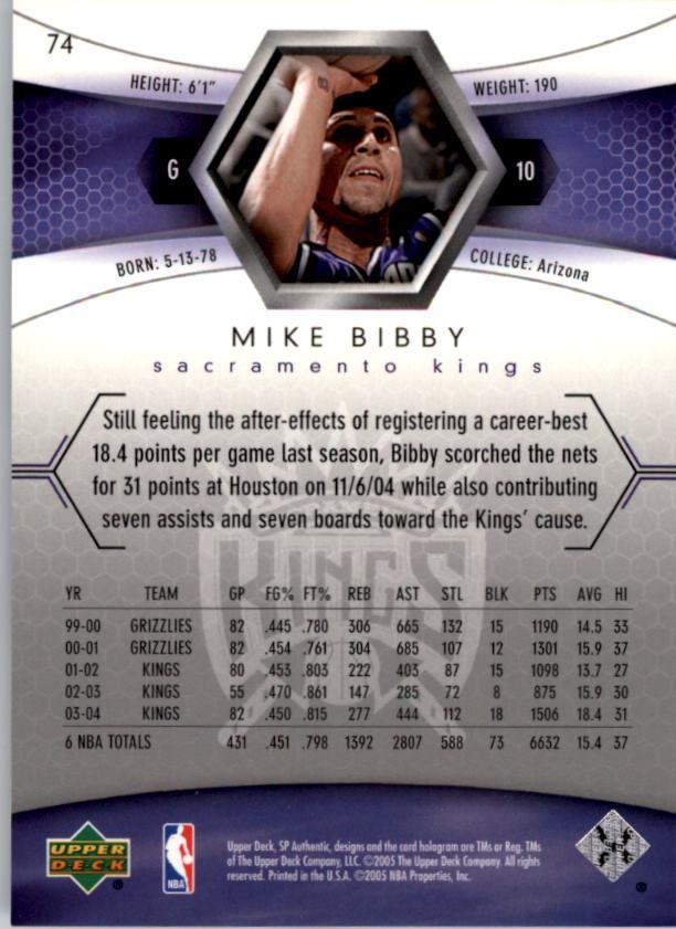 2004/2005 SP Authentic (Upper Deck) Basketball - Picture 114 of 260