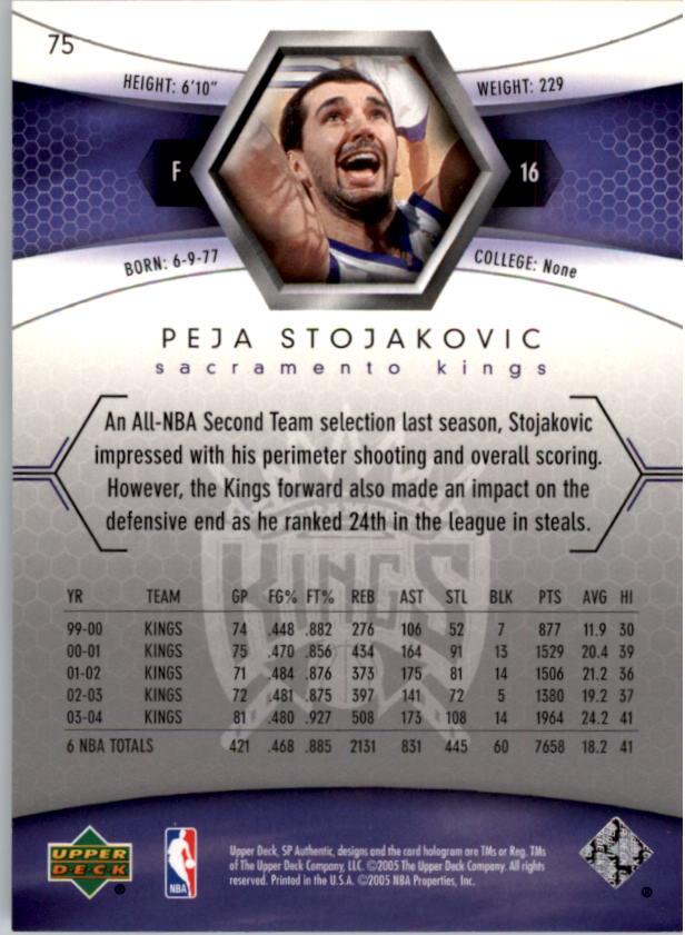 2004/2005 SP Authentic (Upper Deck) Basketball - Picture 112 of 260