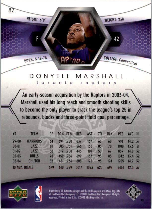 2004/2005 SP Authentic (Upper Deck) Basketball - Picture 98 of 260