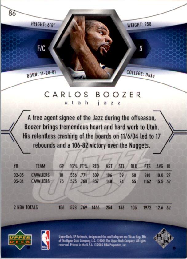 2004/2005 SP Authentic (Upper Deck) Basketball - Picture 90 of 260
