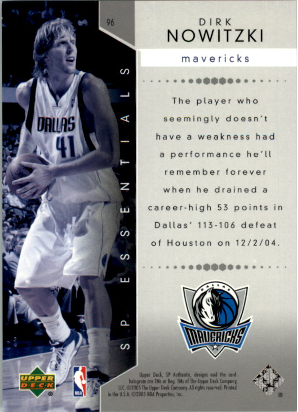 2004/2005 SP Authentic (Upper Deck) Basketball - Picture 74 of 260