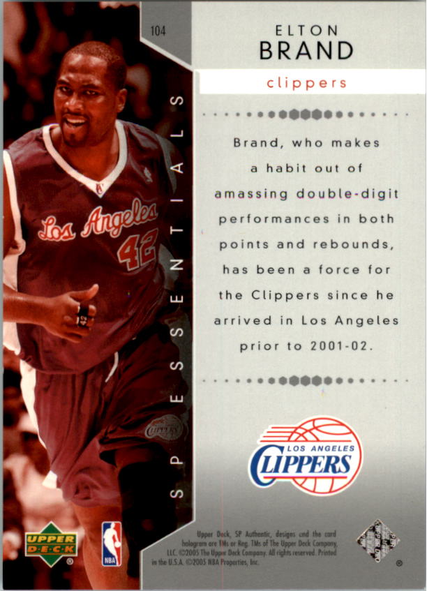 2004/2005 SP Authentic (Upper Deck) Basketball - Picture 59 of 260