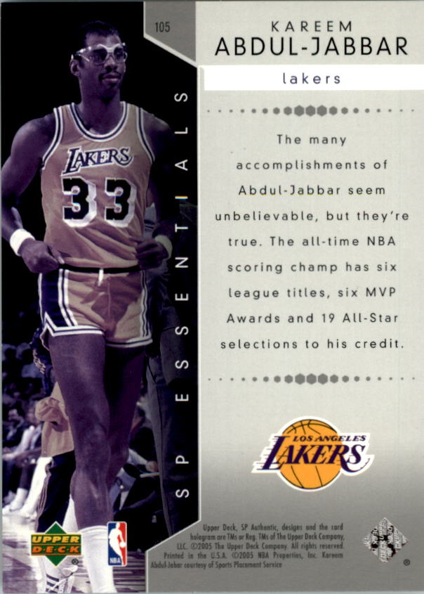 2004/2005 SP Authentic (Upper Deck) Basketball - Picture 57 of 260