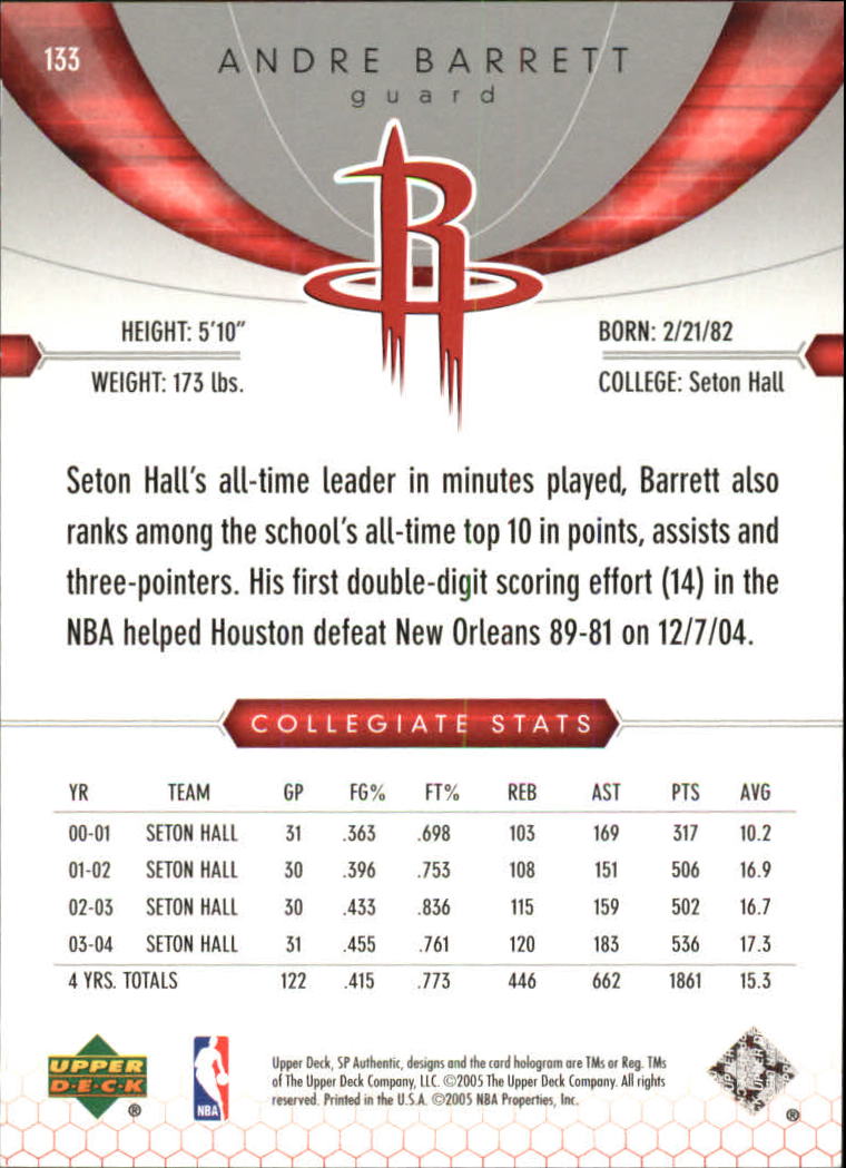 2004/2005 SP Authentic (Upper Deck) Basketball - Picture 15 of 260