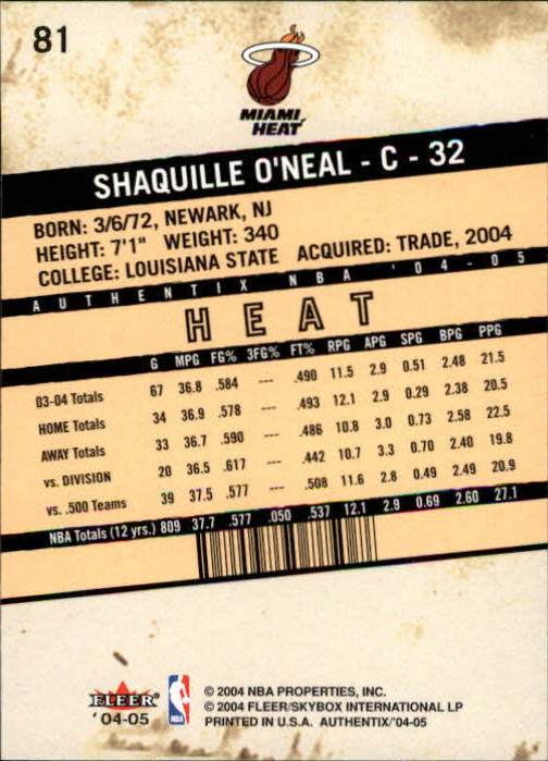 2004/2005 Authentix (Fleer) Basketball Part 1 Main Set Cards #1 to #122 - Picture 161 of 207