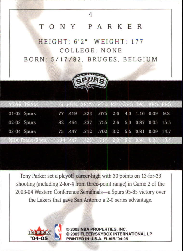 2004/2005 Flair (Fleer) Basketball Main Set Cards #1 to #88 - Picture 7 of 97