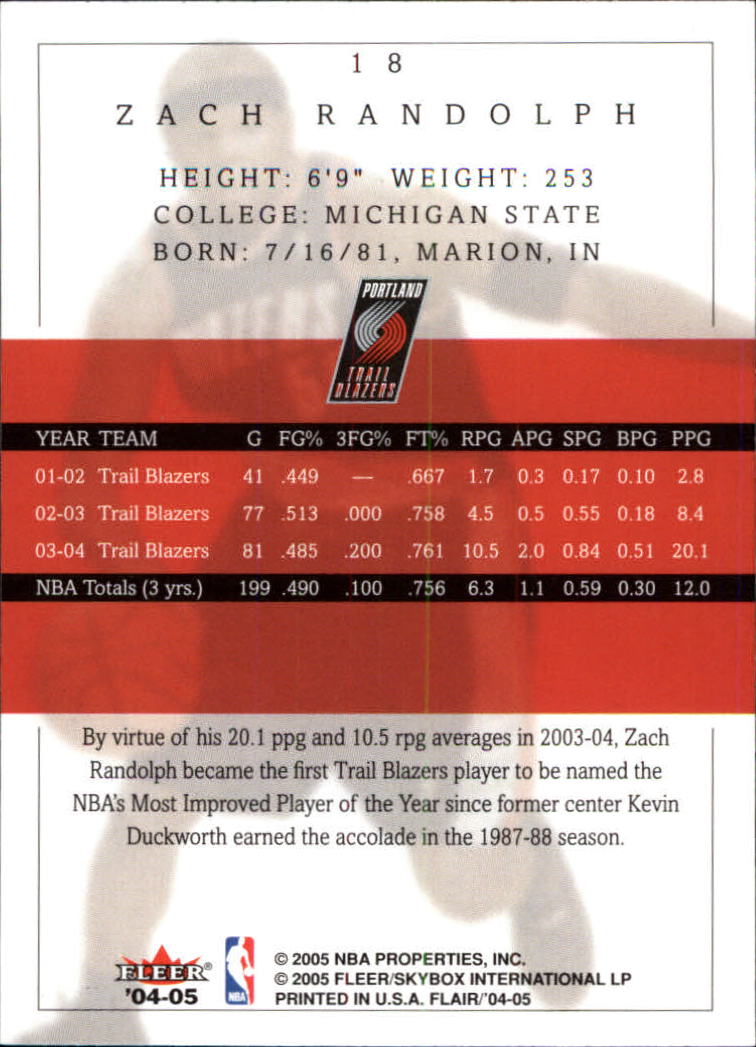 2004/2005 Flair (Fleer) Basketball Main Set Cards #1 to #88 - Picture 27 of 97