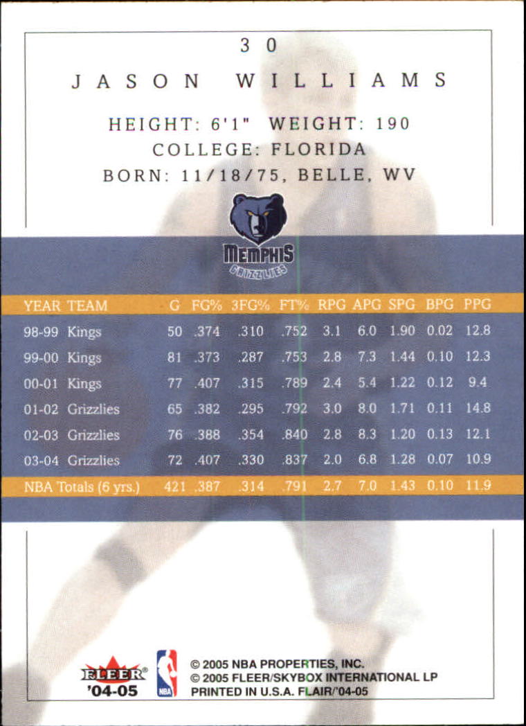 2004/2005 Flair (Fleer) Basketball Main Set Cards #1 to #88 - Picture 41 of 97