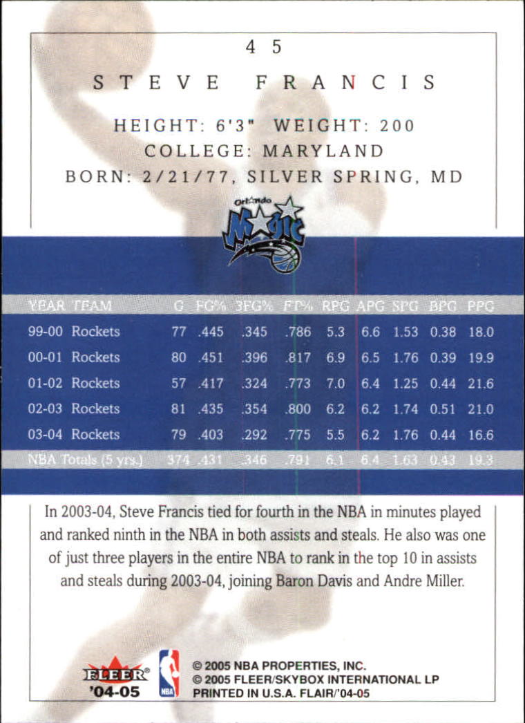 2004/2005 Flair (Fleer) Basketball Main Set Cards #1 to #88 - Picture 57 of 97