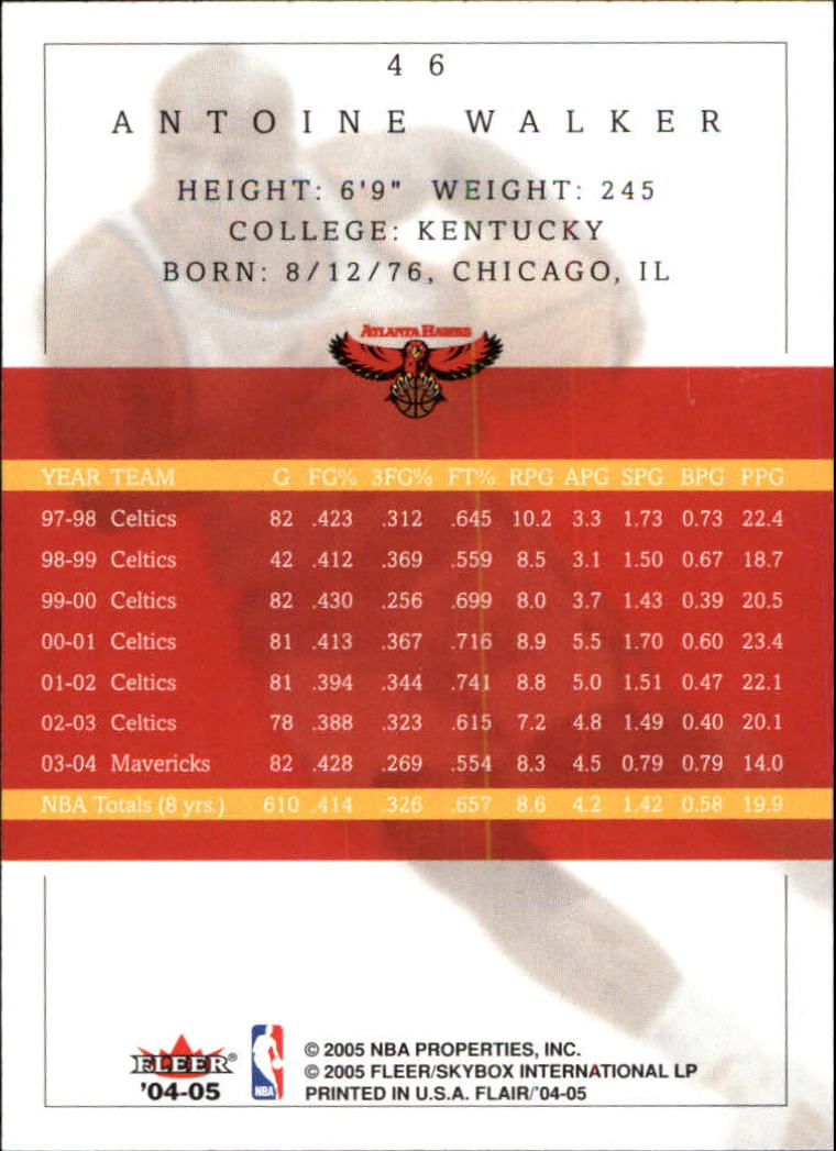 2004/2005 Flair (Fleer) Basketball Main Set Cards #1 to #88 - Picture 59 of 97