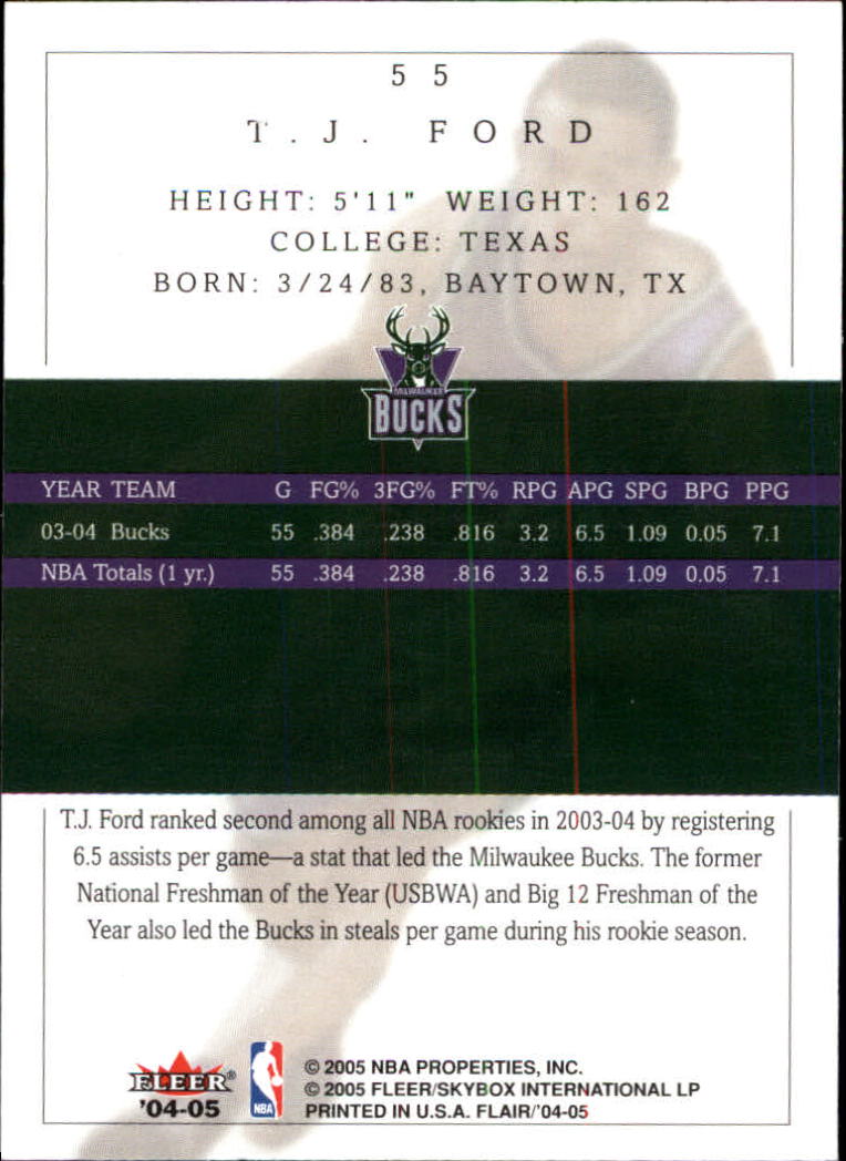 2004/2005 Flair (Fleer) Basketball Main Set Cards #1 to #88 - Picture 73 of 97