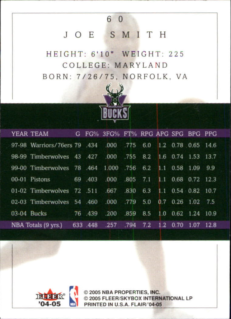 2004/2005 Flair (Fleer) Basketball Main Set Cards #1 to #88 - Picture 83 of 97