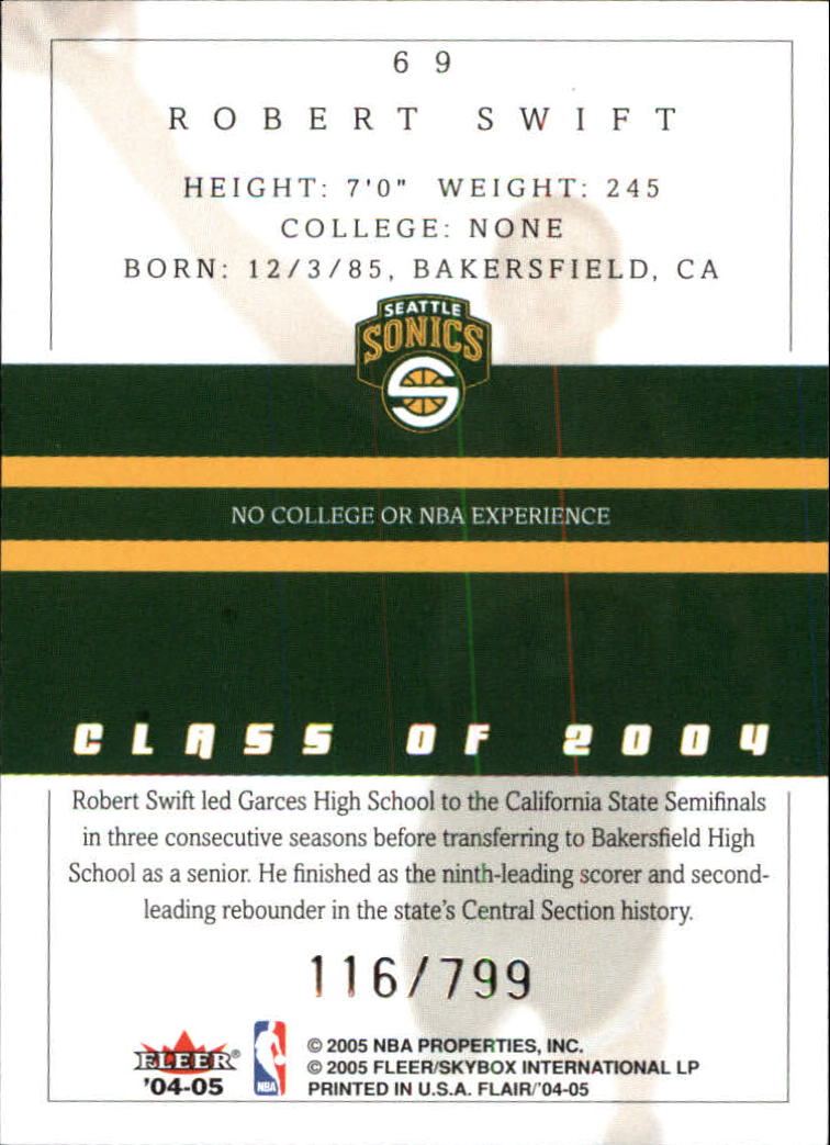 2004/2005 Flair (Fleer) Basketball Main Set Cards #1 to #88 - Picture 91 of 97