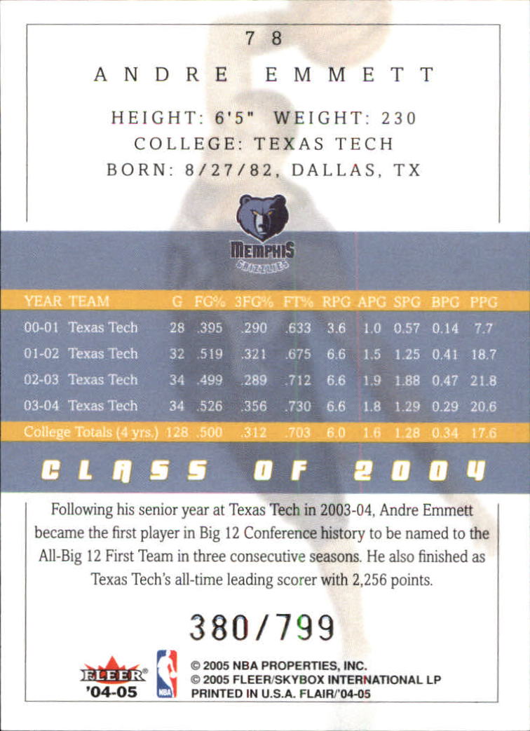 2004/2005 Flair (Fleer) Basketball Main Set Cards #1 to #88 - Picture 95 of 97