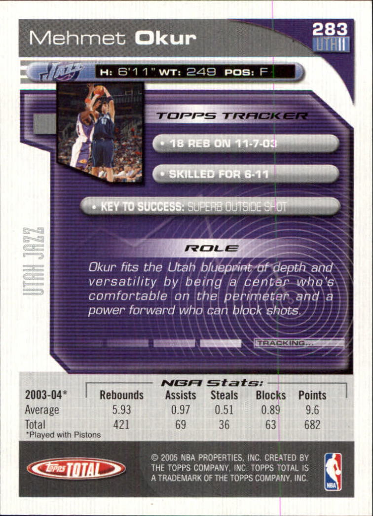 2004-05 tarjeta de baloncesto total Topps #251-440 - elige tu tarjeta - Imagen 55 de 367