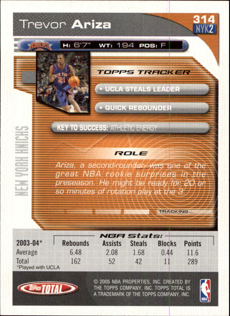 2004-05 tarjeta de baloncesto total Topps #251-440 - elige tu tarjeta - Imagen 117 de 367