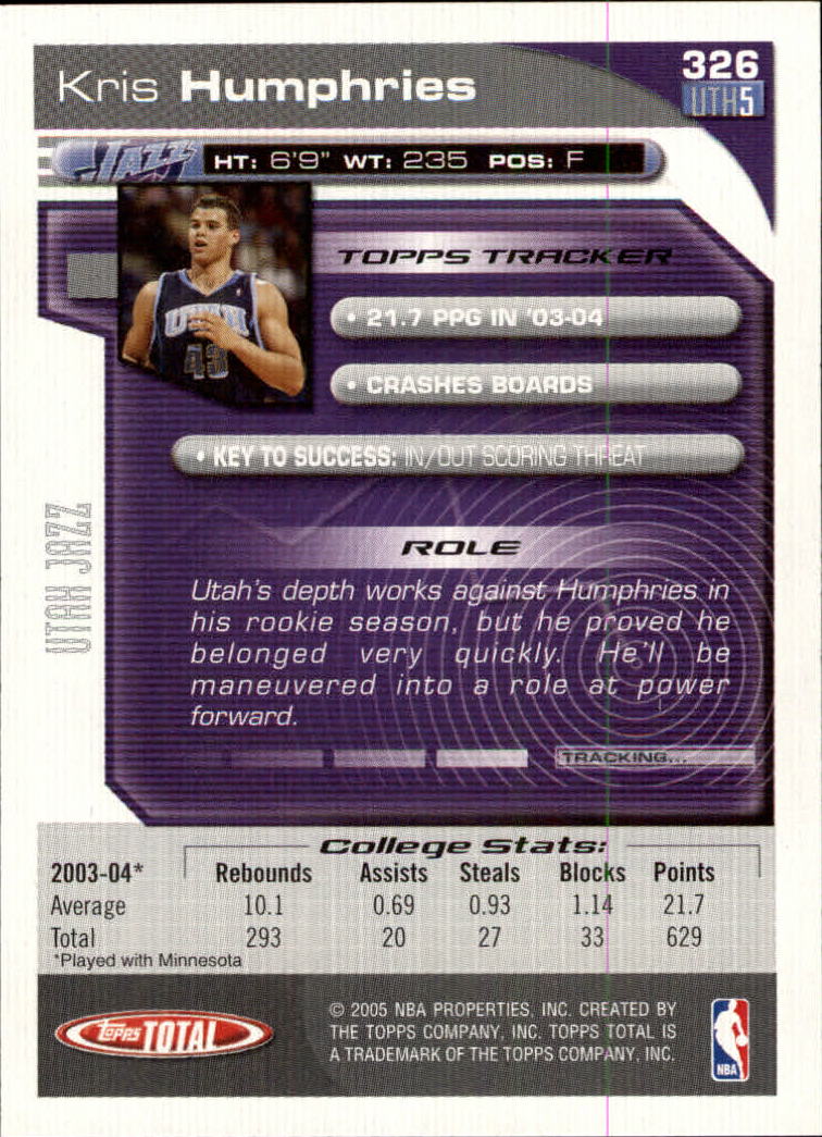 2004-05 tarjeta de baloncesto total Topps #251-440 - elige tu tarjeta - Imagen 141 de 367