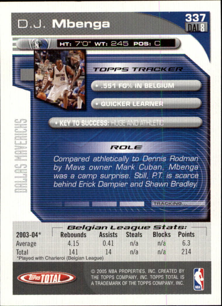 2004-05 tarjeta de baloncesto total Topps #251-440 - elige tu tarjeta - Imagen 163 de 367