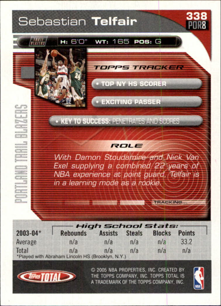 2004-05 tarjeta de baloncesto total Topps #251-440 - elige tu tarjeta - Imagen 165 de 367