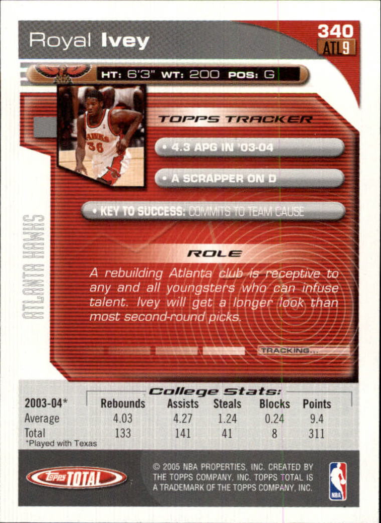 2004-05 tarjeta de baloncesto total Topps #251-440 - elige tu tarjeta - Imagen 169 de 367