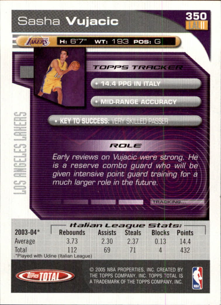 2004-05 tarjeta de baloncesto total Topps #251-440 - elige tu tarjeta - Imagen 189 de 367
