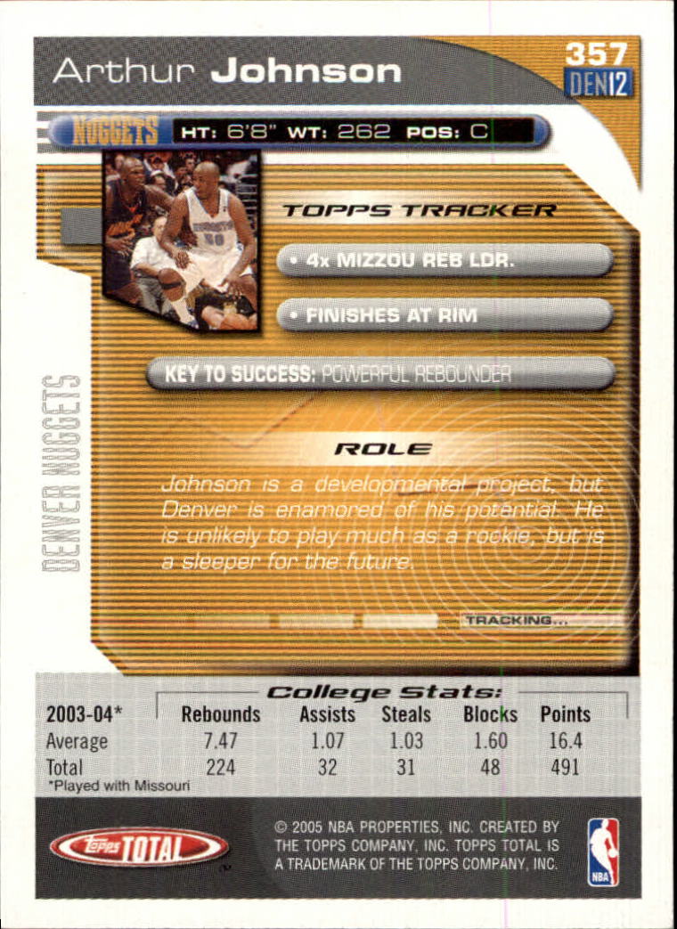2004-05 tarjeta de baloncesto total Topps #251-440 - elige tu tarjeta - Imagen 203 de 367