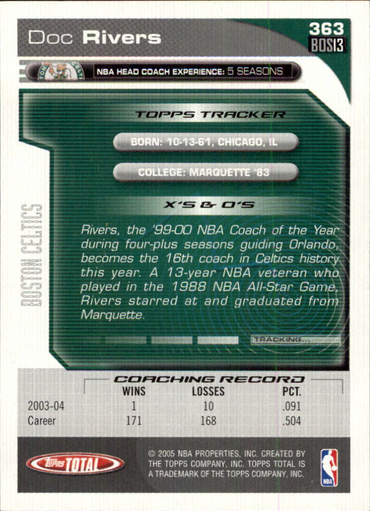 2004-05 tarjeta de baloncesto total Topps #251-440 - elige tu tarjeta - Imagen 215 de 367
