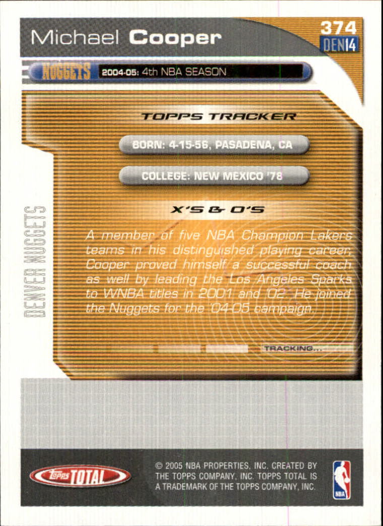 2004-05 tarjeta de baloncesto total Topps #251-440 - elige tu tarjeta - Imagen 237 de 367