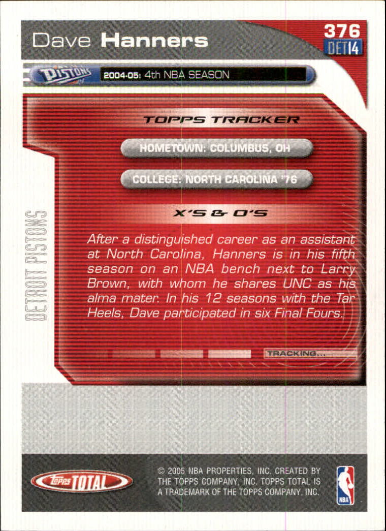 2004-05 tarjeta de baloncesto total Topps #251-440 - elige tu tarjeta - Imagen 241 de 367