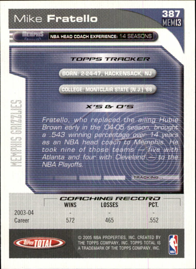 2004-05 tarjeta de baloncesto total Topps #251-440 - elige tu tarjeta - Imagen 263 de 367