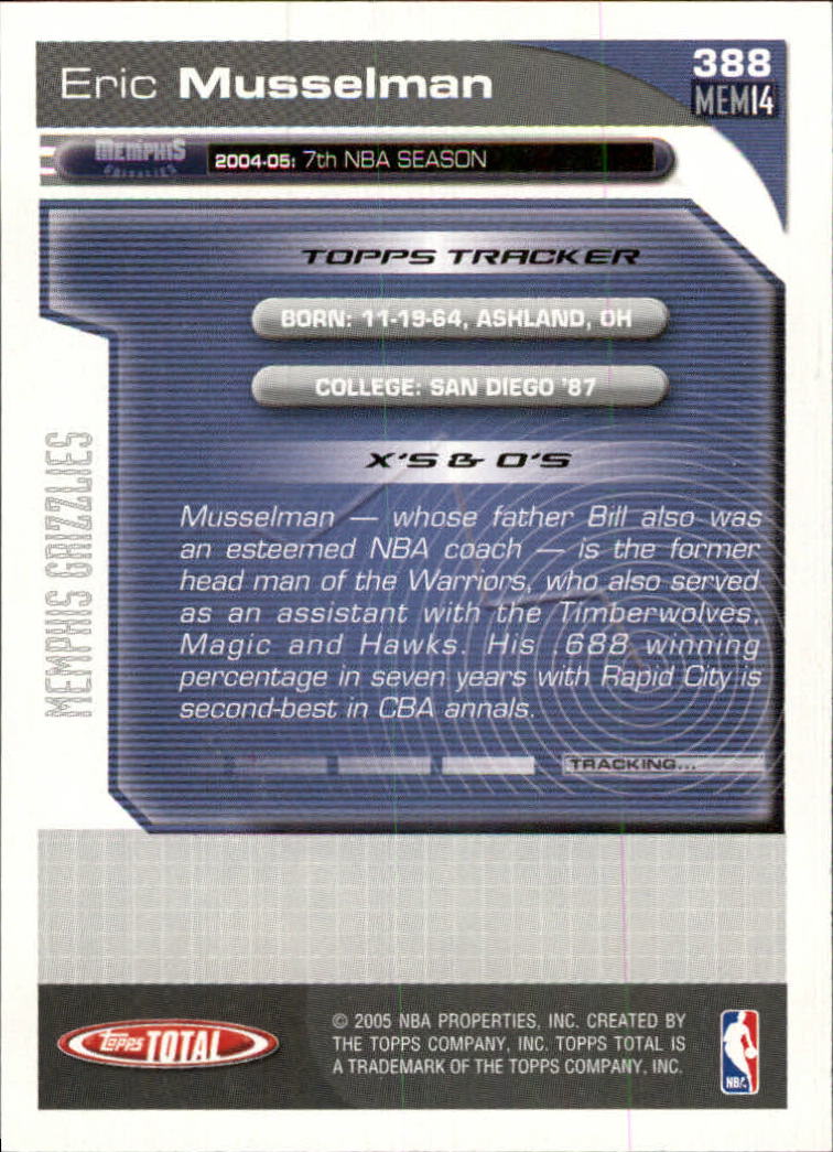 2004-05 tarjeta de baloncesto total Topps #251-440 - elige tu tarjeta - Imagen 265 de 367