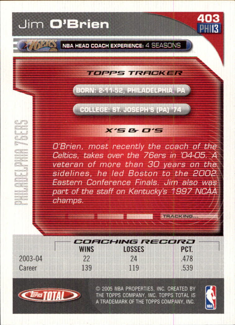 2004-05 tarjeta de baloncesto total Topps #251-440 - elige tu tarjeta - Imagen 295 de 367